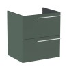 Roca Ella Szafka Łazienkowa 60 cm z dwoma szufladami zielony mat (A857769534)