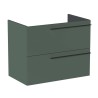 Roca Ella Szafka Łazienkowa 80 cm z dwoma szufladami zielony mat (A857770534)