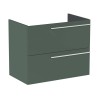 Roca Ella Szafka Łazienkowa 80 cm z dwoma szufladami zielony mat (A857770534)