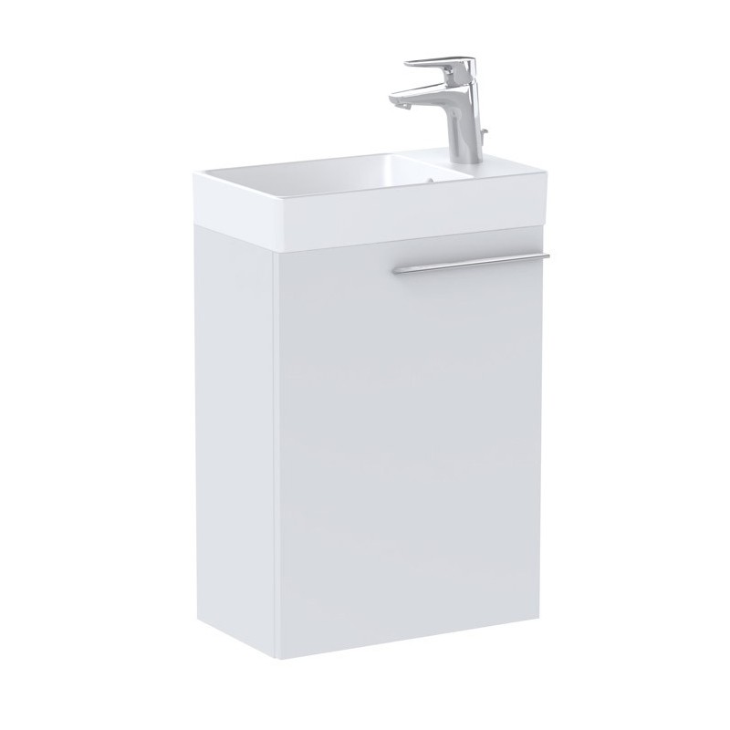 Roca Ella Zestaw łazienkowy Unik Compacto biały mat 45 cm (A857779529+A327681004)