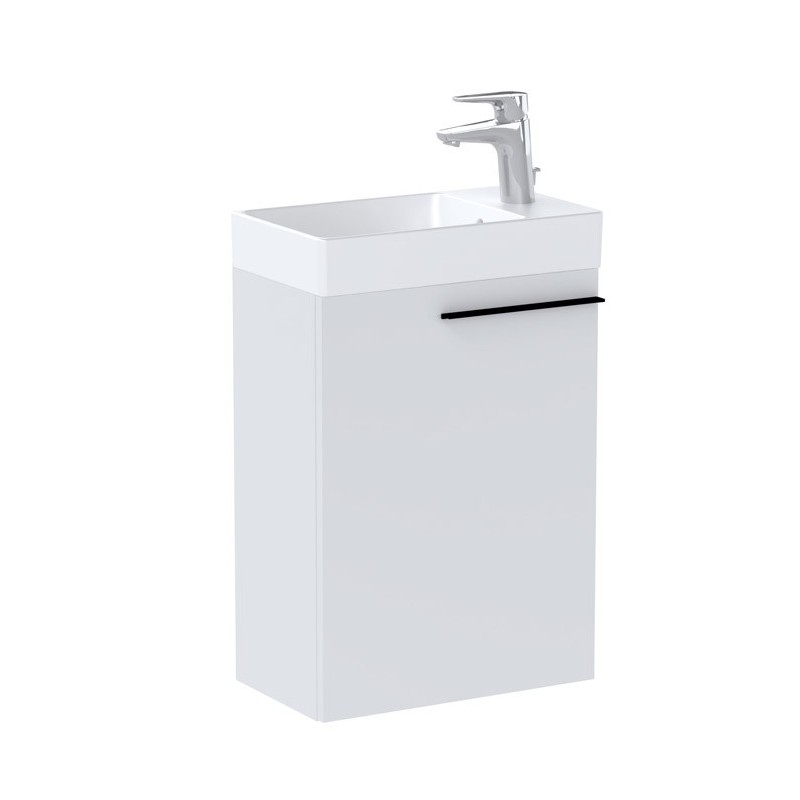 Roca Ella Zestaw łazienkowy Unik Compacto biały mat 45 cm (A857779529+A327681004)