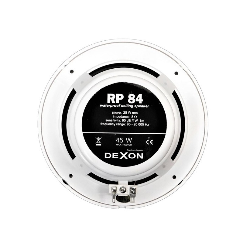 Dexon - P2 Zestaw nagłaśniający Bluetooth, Wi-Fi Spotify Android 2 głosniki białe 45W (MRP 2206 + 2xRP 84)