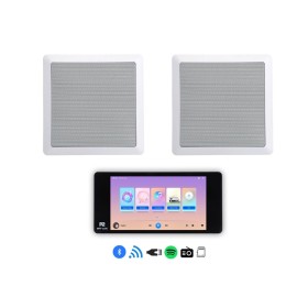 Dexon - P2 Zestaw nagłaśniający Bluetooth, Wi-Fi Spotify Android 2 głosniki białe 50W (MRP 2206 + 2 x RP 80x80)