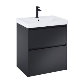 Roca Gap Pro Zestaw łazienkowy Unik szafka z umywalką 60 cm czarny mat (A857896532+A32799E000)