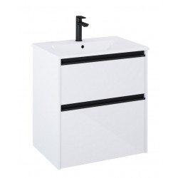 Roca Gap Pro Zestaw łazienkowy Unik szafka z umywalką slim 60 cm biały połysk (A852048806)