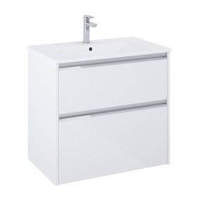Roca Gap Pro Wąski Zestaw łazienkowy Unik Compact szafka z umywalką slim 70 cm biały połysk (A857909806+A3279AB000)