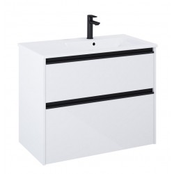 Roca Gap Pro Zestaw łazienkowy Unik Compact szafka z umywalką slim 80 cm biały połysk (A852054806)