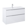 Roca Gap Pro Zestaw łazienkowy Unik szafka + umywalka slim 100 cm biały połysk (A857901806+A3279A1000)