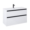 Roca Gap Pro Zestaw łazienkowy Unik szafka + umywalka slim 100 cm biały połysk (A857901806+A3279A1000)