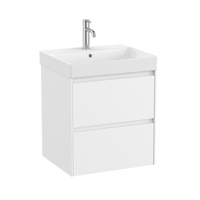 Roca Ona Zestaw łazienkowy UNIK (szafka z umywalką) biały mat 55 cm (A851687509)