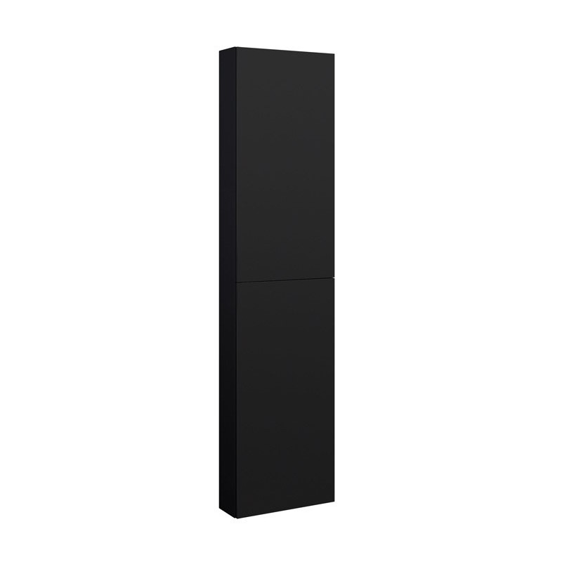 Roca Gap Pro Wąska kolumna łazienkowa wysoka o zmniejszonej głębokości z systemem push-open 40 cm czarny mat (A857911532)