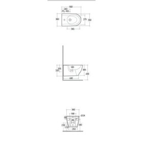 Rak Ceramics Moon Bidet podwieszany 56x36 cm biały połysk (HAR07AWHA)