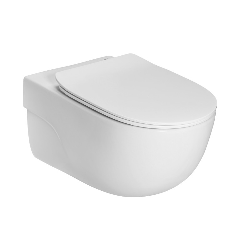 Roca MERIDIAN ZESTAW Miska wc podwieszana Rimless + deska wolnoopadająca slim duroplast (A34H240000)