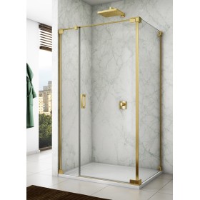 SanSwiss Cadura CA31C+CAT2 Kabina Prysznicowa Złota P 80x110 cm Szkło Przezroczyste (CA31CD0801207+CAT21101207)