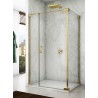 SanSwiss Cadura CA31C+CAT2 Kabina Prysznicowa Złota P 90x80 cm Szkło Przezroczyste (CA31CD0901207+CAT20801207)