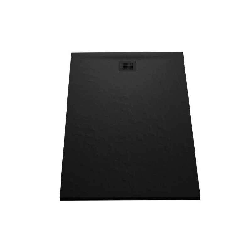 New Trendy Mori Brodzik Posadzkowy Prostokątny Czarny 120x90 cm (B-0406)