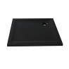 New Trendy Mild Stone Brodzik Akrylowy Kwadratowy 90x90x4,5 Czarny (B-0584)