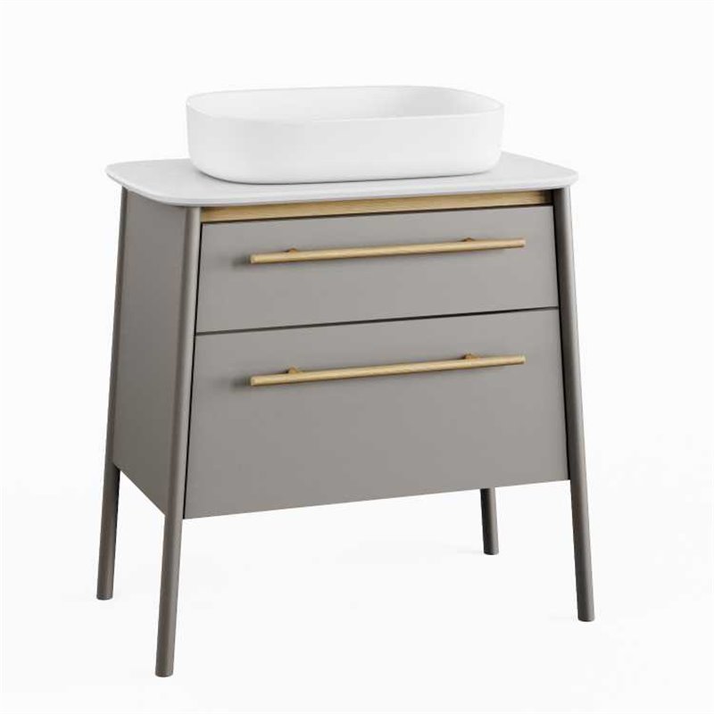 Krofam Dukla Szafka podumywalkowa 80 cm szary półmat (148-0102)