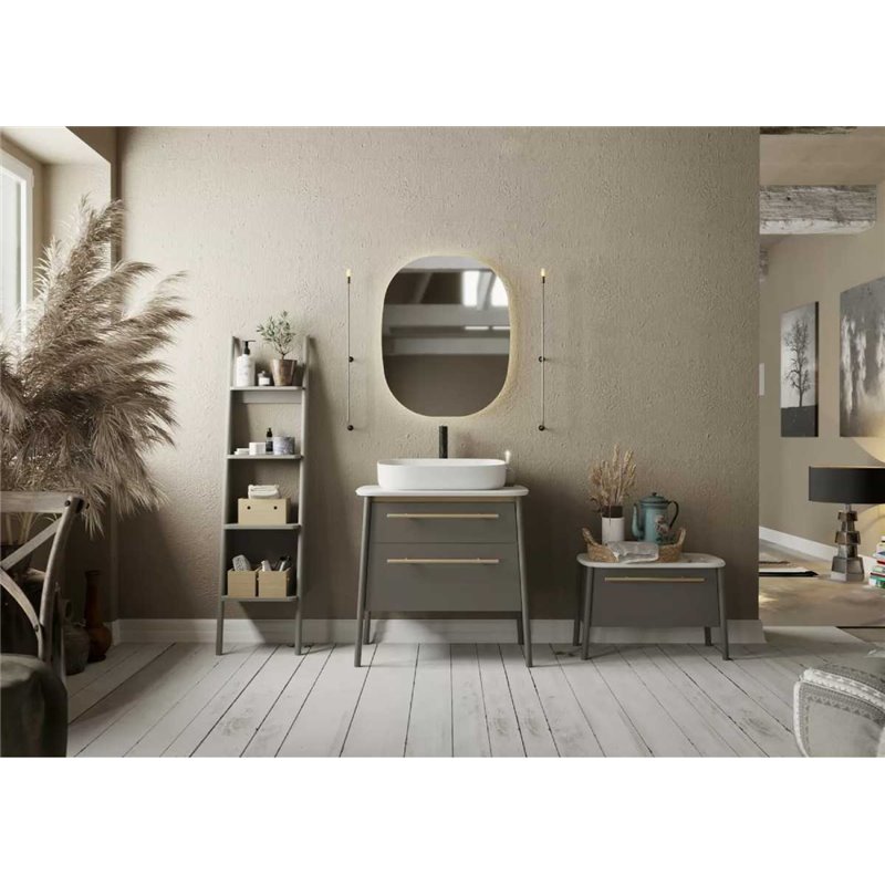 Krofam Dukla Szafka podumywalkowa 80 cm szary półmat (148-0102)