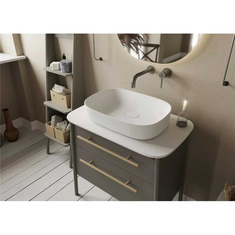 Krofam Dukla Szafka podumywalkowa 80 cm szary półmat (148-0102)