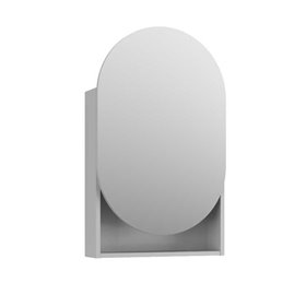 Krofam Moss Szafka lustrzana 50 cm jasno szary półmat (145-0105)