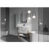 Krofam Moss Lustro owalne Moss 50x75 cm jasno szary półmat (145-0106)