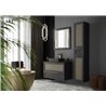 Krofam Chic Blat kompaktowy 60 cm struktura kamienia czarny (156-0101)