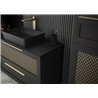 Krofam Chic Blat kompaktowy 60 cm struktura kamienia czarny (156-0101)