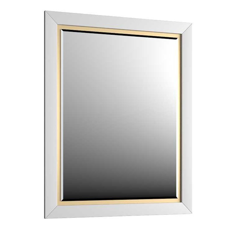 Krofam Chic Lustro 60x80 cm biały półmat (144-0006)