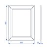 Krofam Chic Lustro 60x80 cm biały półmat (144-0006)