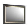Krofam Chic Lustro 100x80 cm czarny półmat (144-0108)