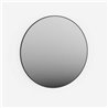 Krofam Edge Lustro okrągłe w aluminiowej anodowanej ramie COMO 80 cm czarna rama (138-0007)