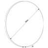Krofam Edge Lustro okrągłe w aluminiowej anodowanej ramie COMO 80 cm czarna rama (138-0007)