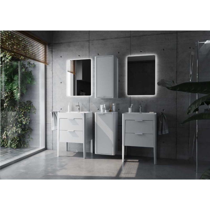 Krofam Vibe Szafka niska 40 cm biało-szary półmat (146-0003)
