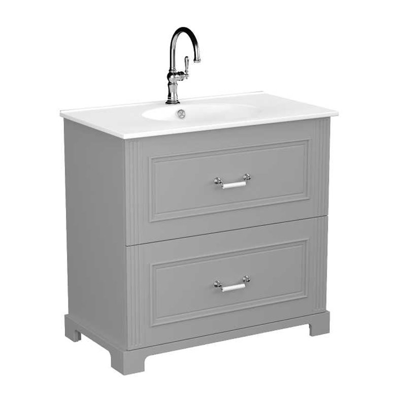 Krofam Oxford Szafka podumywalkowa 80 cm ciemno szary półmat (141-0104)