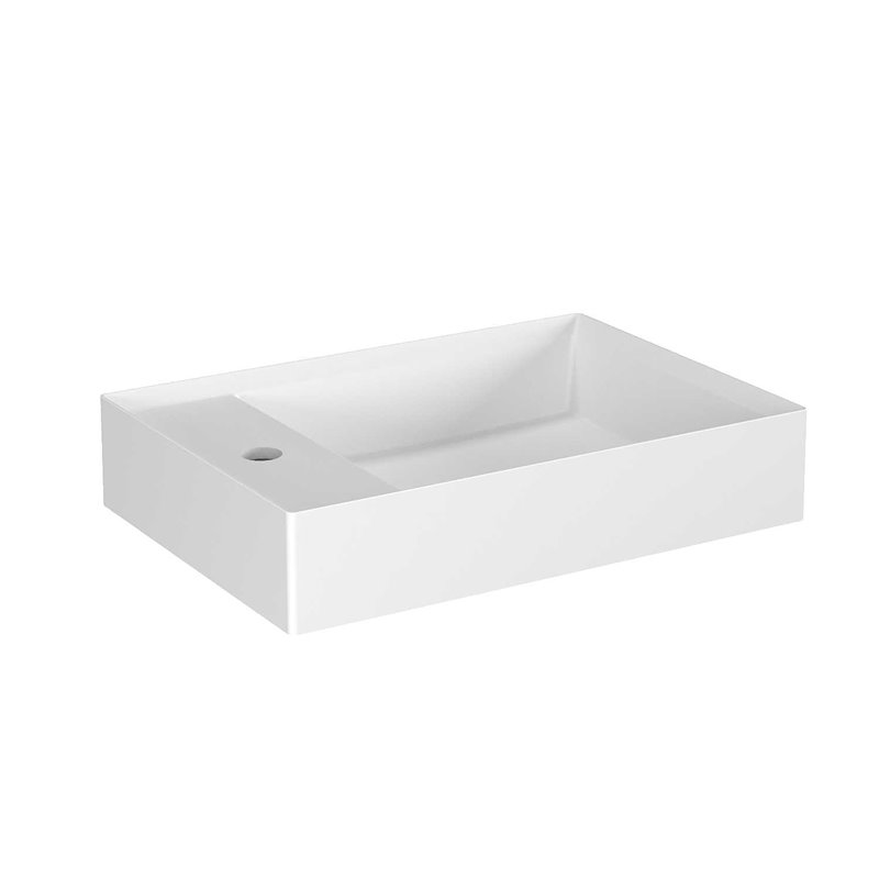 Krofam Uniq Umywalka Solid Surface UNIQ 50 cm | z otworem na baterię (150-0500)