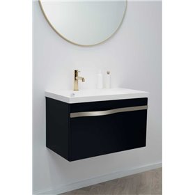 Krofam e-Vog Szafka wysoka 33 cm czarny mat / uchwyt stal szczotkowana (159-0058)