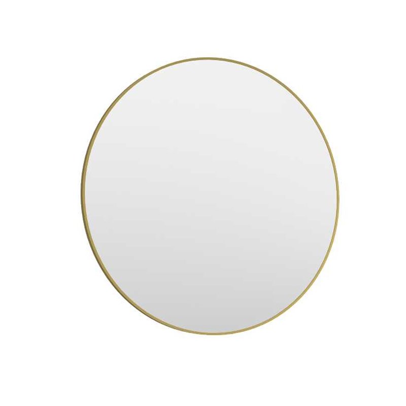 Krofam e-Vog Lustro okrągłe w aluminiowej anodowanej ramie złotej 80 cm (149-0310)