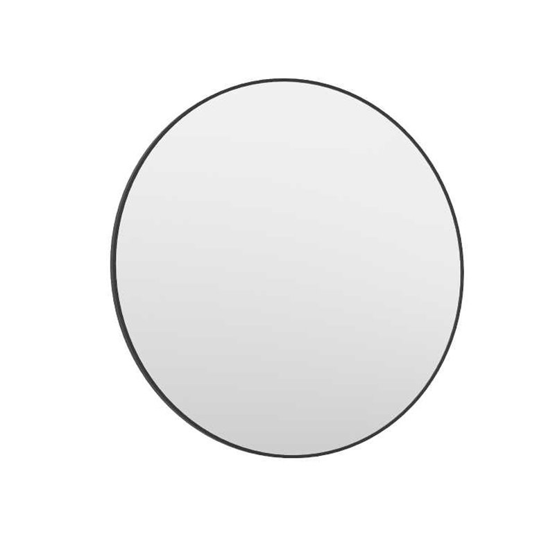 Krofam e-Vog Lustro okrągłe w aluminiowej anodowanej ramie czarnej 80 cm (149-0311)