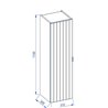 Krofam e-Harmo Szafka średnia 31 cm kaszmir półmat (158-0104)