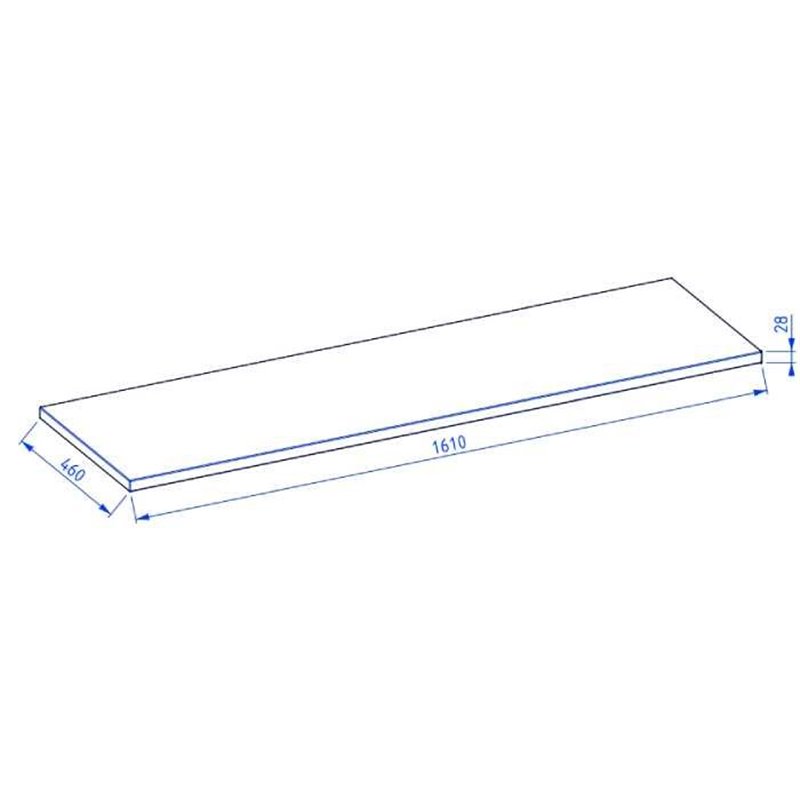 Krofam e-Harmo Blat drewniany z litego dębu klejonka 160 cm lakierowany UV (149-0090)