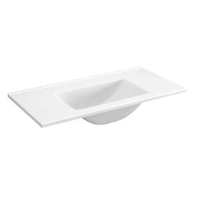 Krofam e-L_Wood Szafka podumywalkowa 79 cm antracyt z umywalką ceramiczną (139-0208+139-0301)