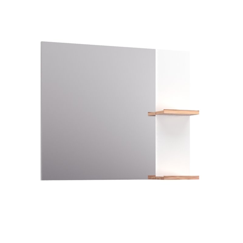 Krofam e-L_Wood Lustro 79 cm biały połysk (139-0010)