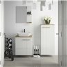 Krofam e-L_Wood Lustro 79 cm biały połysk (139-0010)