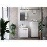 Krofam e-L_Wood Lustro 79 cm biały połysk (139-0010)