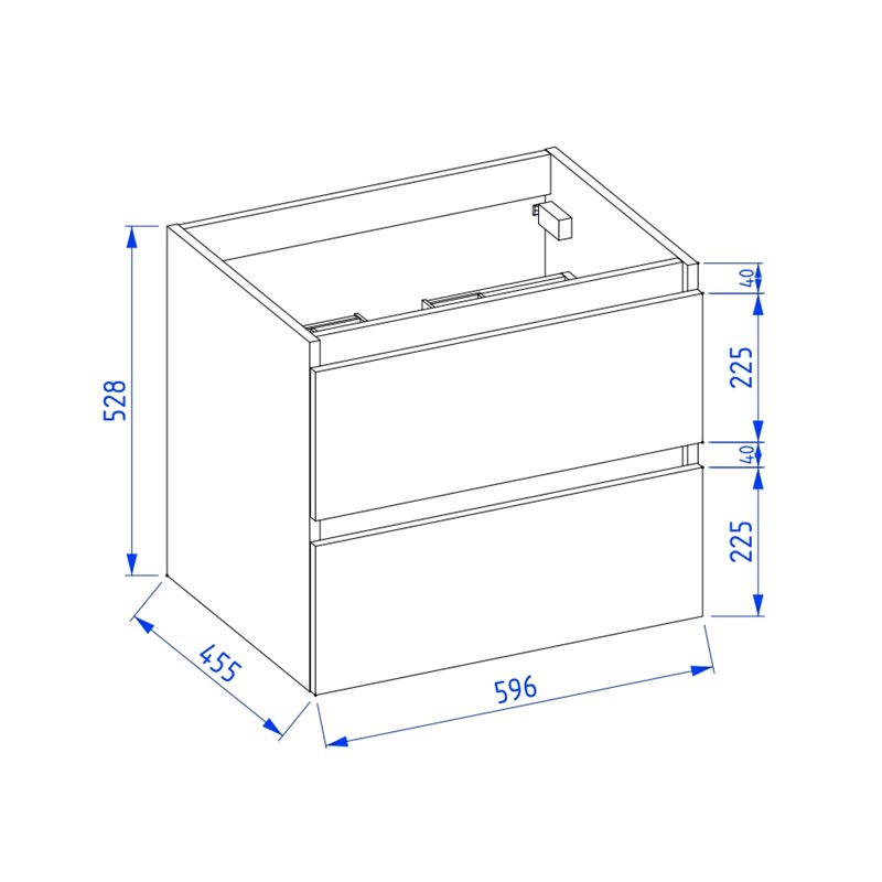 Krofam e-Arco Szafka podumywalkowa 60 cm grafit (149-0112)