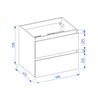 Krofam e-Arco Szafka podumywalkowa 60 cm grafit (149-0112)