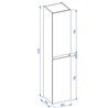 Krofam e-Arco Szafka wysoka 30 cm grafit (149-0110)