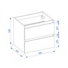 Krofam e-Arco Komoda z koszem 60 cm biały połysk (149-0029)
