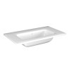 Krofam e-Lov Szafka podumywalkowa 80 cm biały połysk z umywalką ceramiczną (137-0003+137-0556)